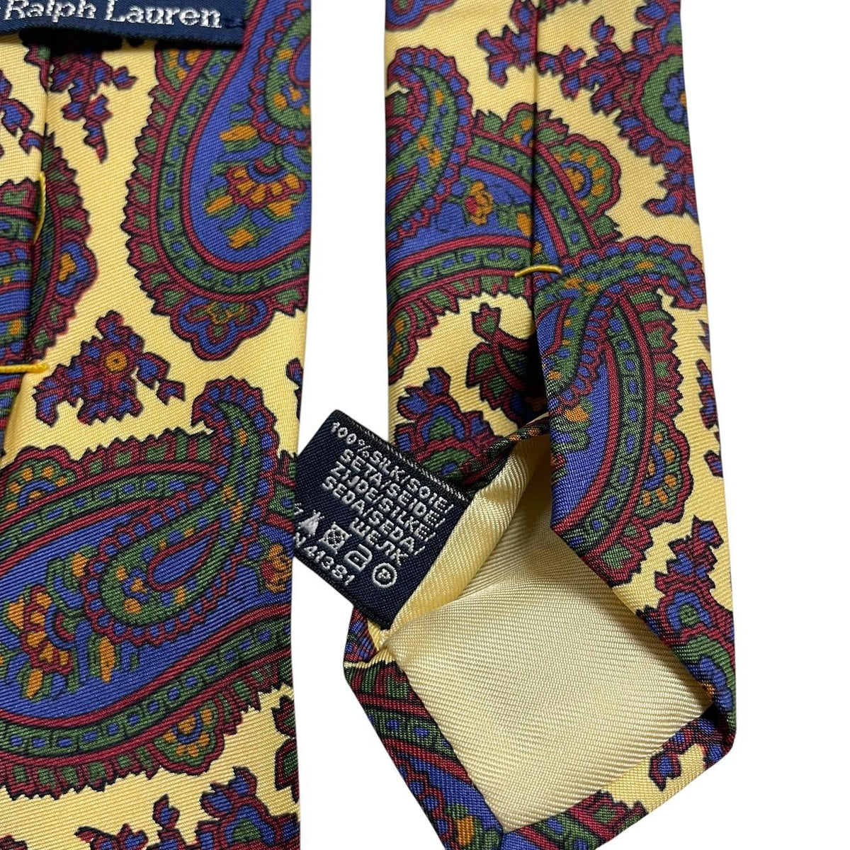Vintage Polo Ralph Lauren Paisley Print Silk Tie