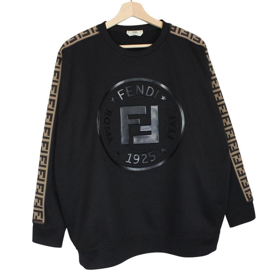 Fendi Logo Print Monogram Sweatshirt Small