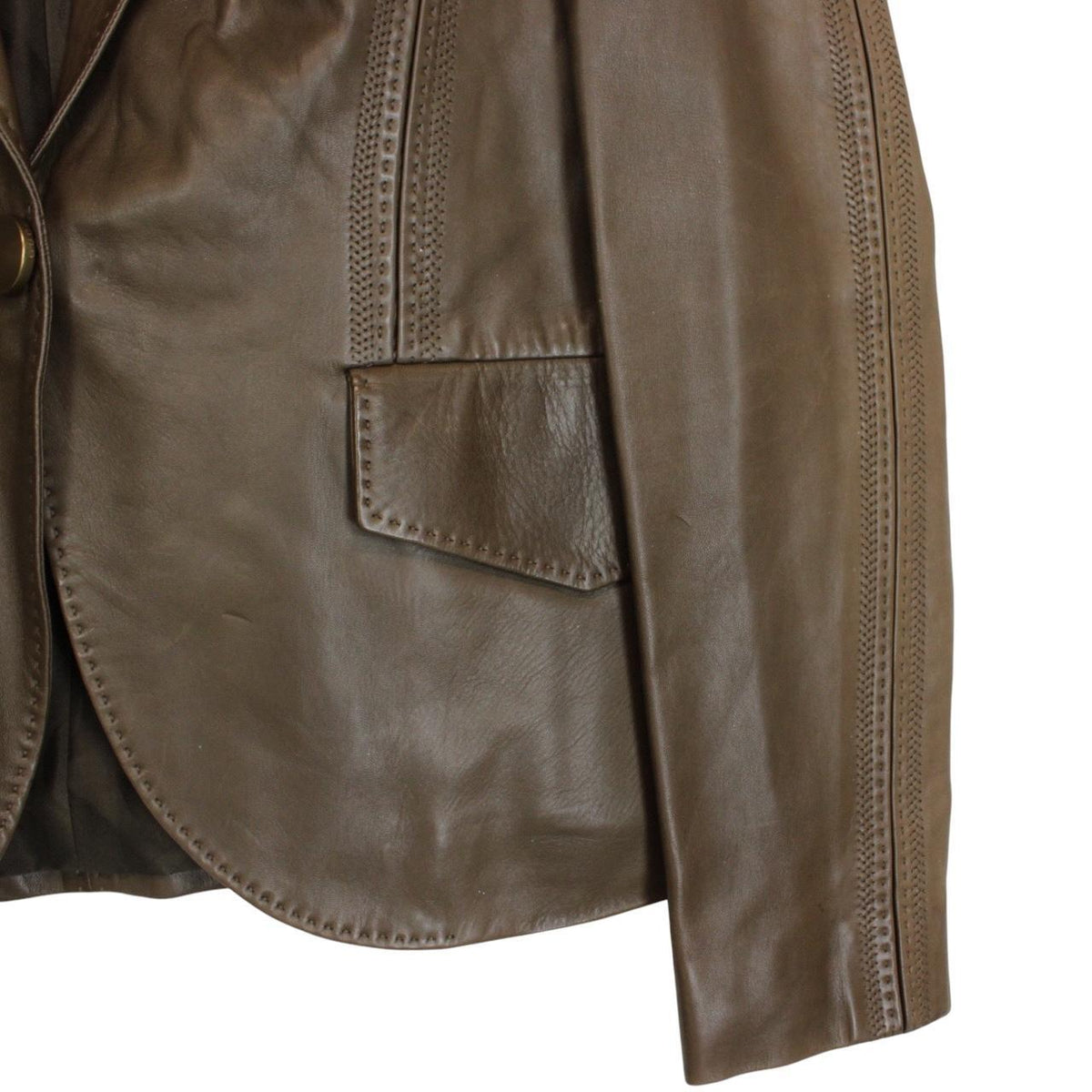 Gucci Leather Blazer Jacket Medium