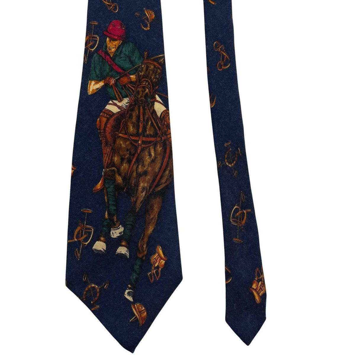 Polo Ralph Lauren Equestrian Print Wool Tie