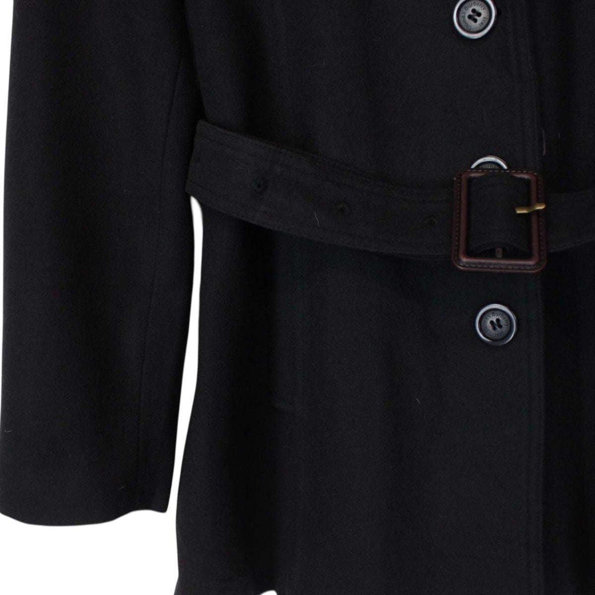 Vintage Thomas Burberry Wool Belted Coat Small