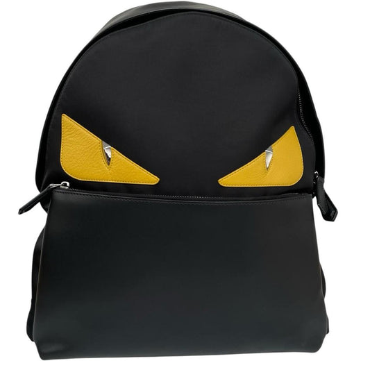 Pre-Loved Fendi Monster Bug Eyes Nylon/Leather Backpack
