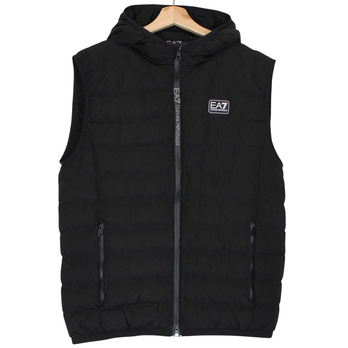 Emporio Armani EA7 Quilted Hooded Gilet M/L