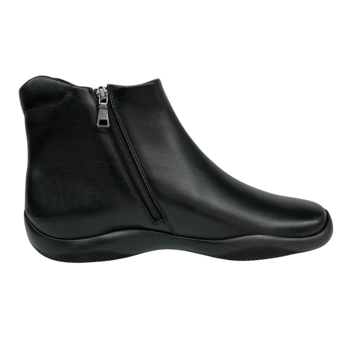 Prada Calfskin Leather Toblach Ankle Boots UK 9