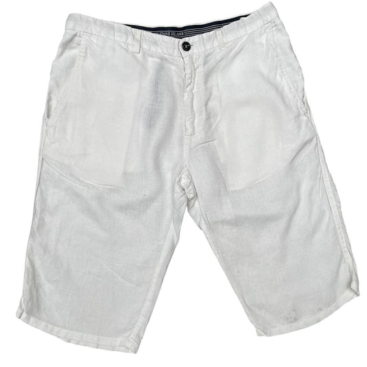Stone Island SS 2010 Linen Bermuda Shorts Small