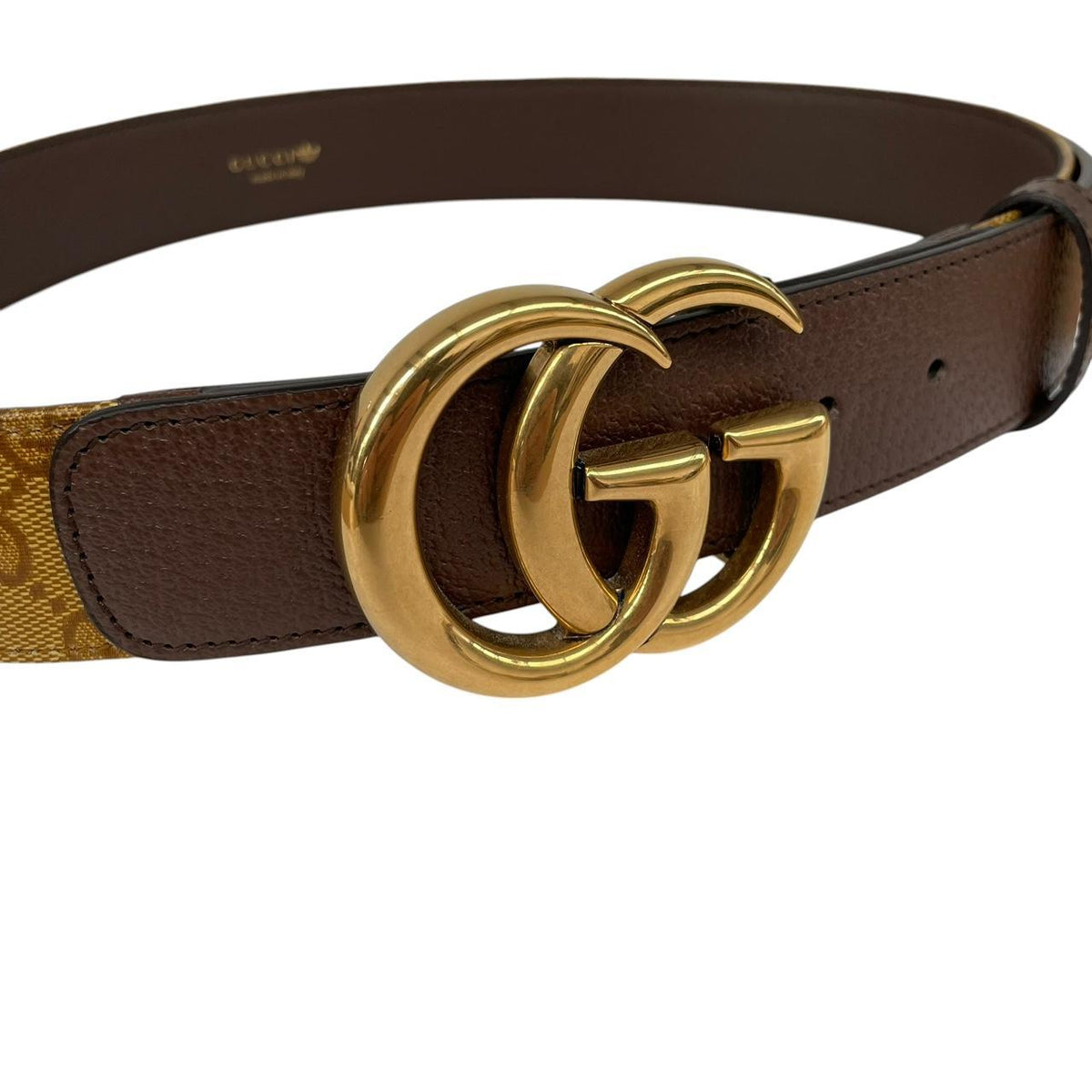 Gucci x Adidas GG Marmont Supreme Leather Belt