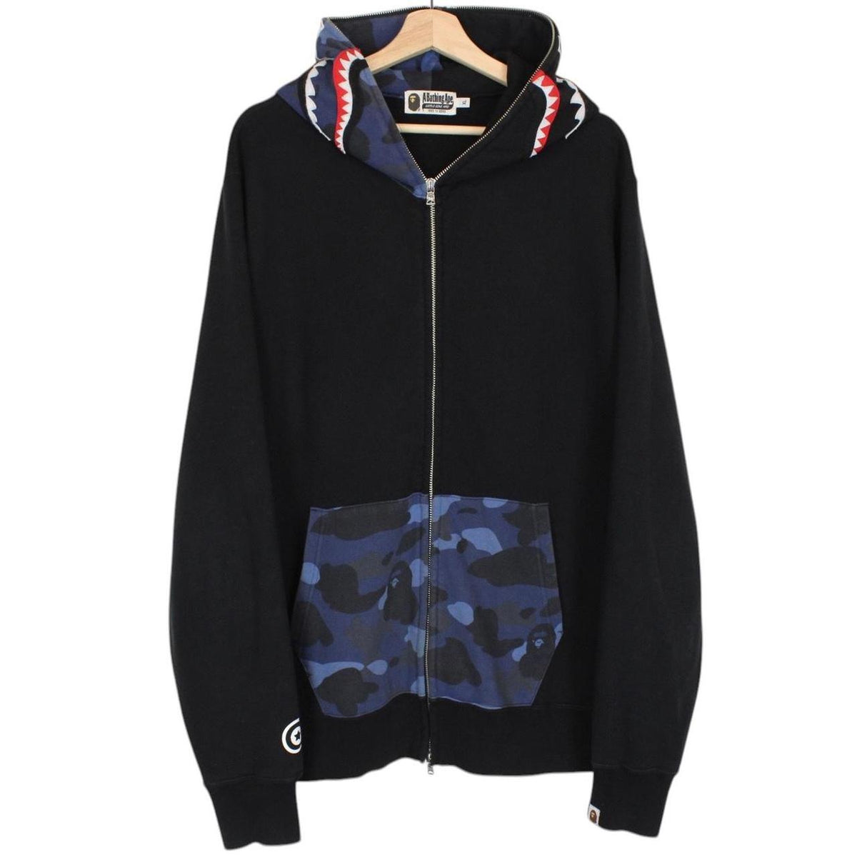 Bape Camo WGM Shark Hoodie XL