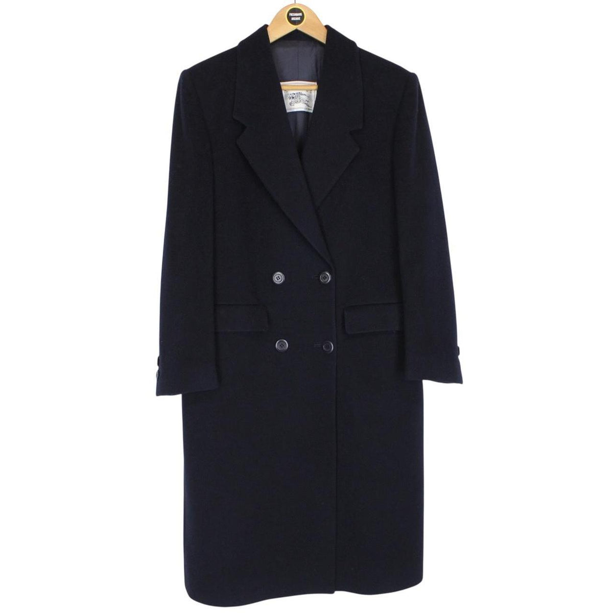 Vintage 80s Burberry Virgin Wool Coat Medium