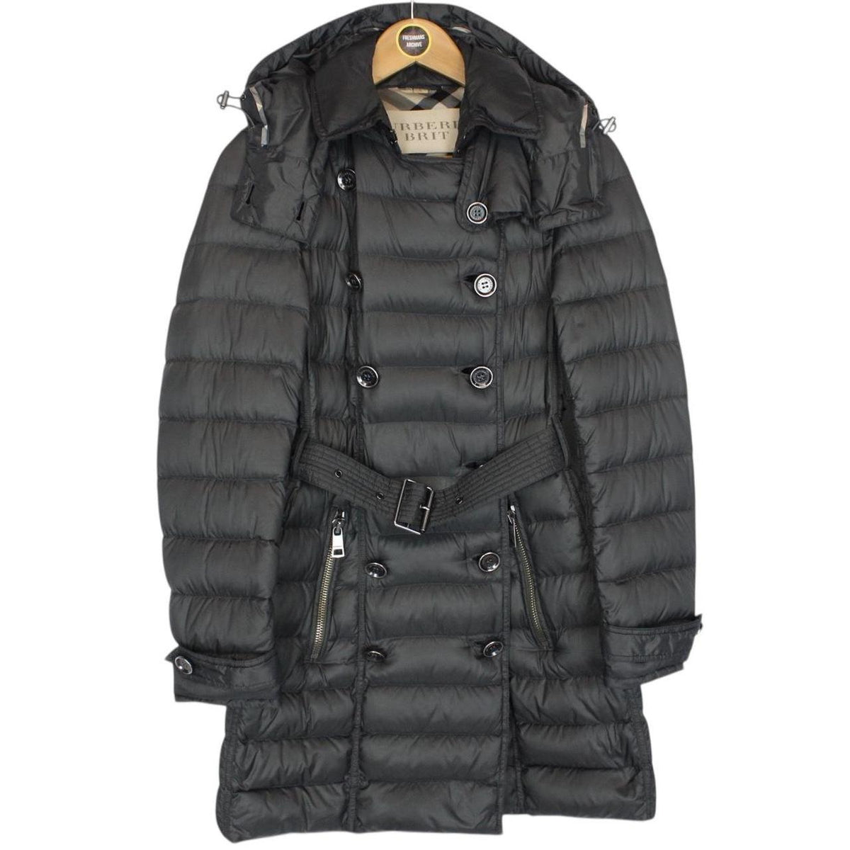 Burberry Brit Belted Down Puffer Coat Small