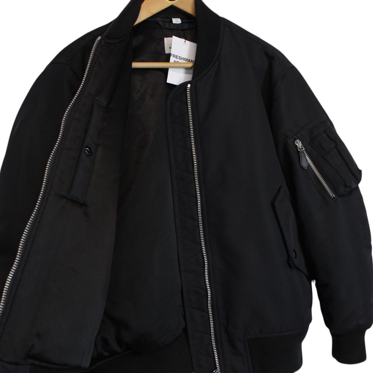 Burberry Logo Print Bomber Jacket Small