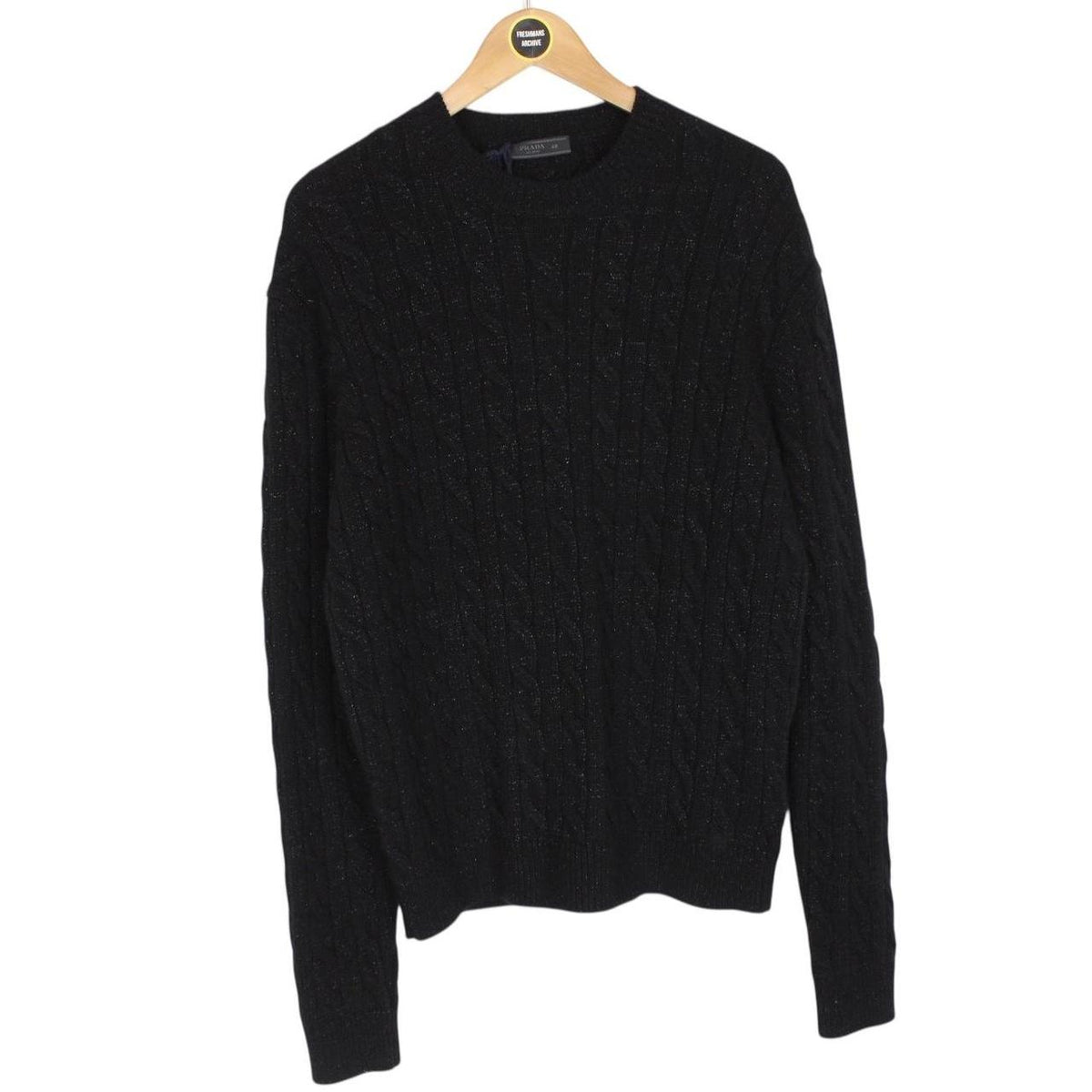 Prada Cashmere Wool Blend Cable Knit Jumper Medium