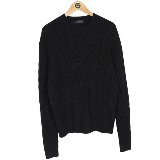 Prada Cashmere Wool Blend Cable Knit Jumper Medium