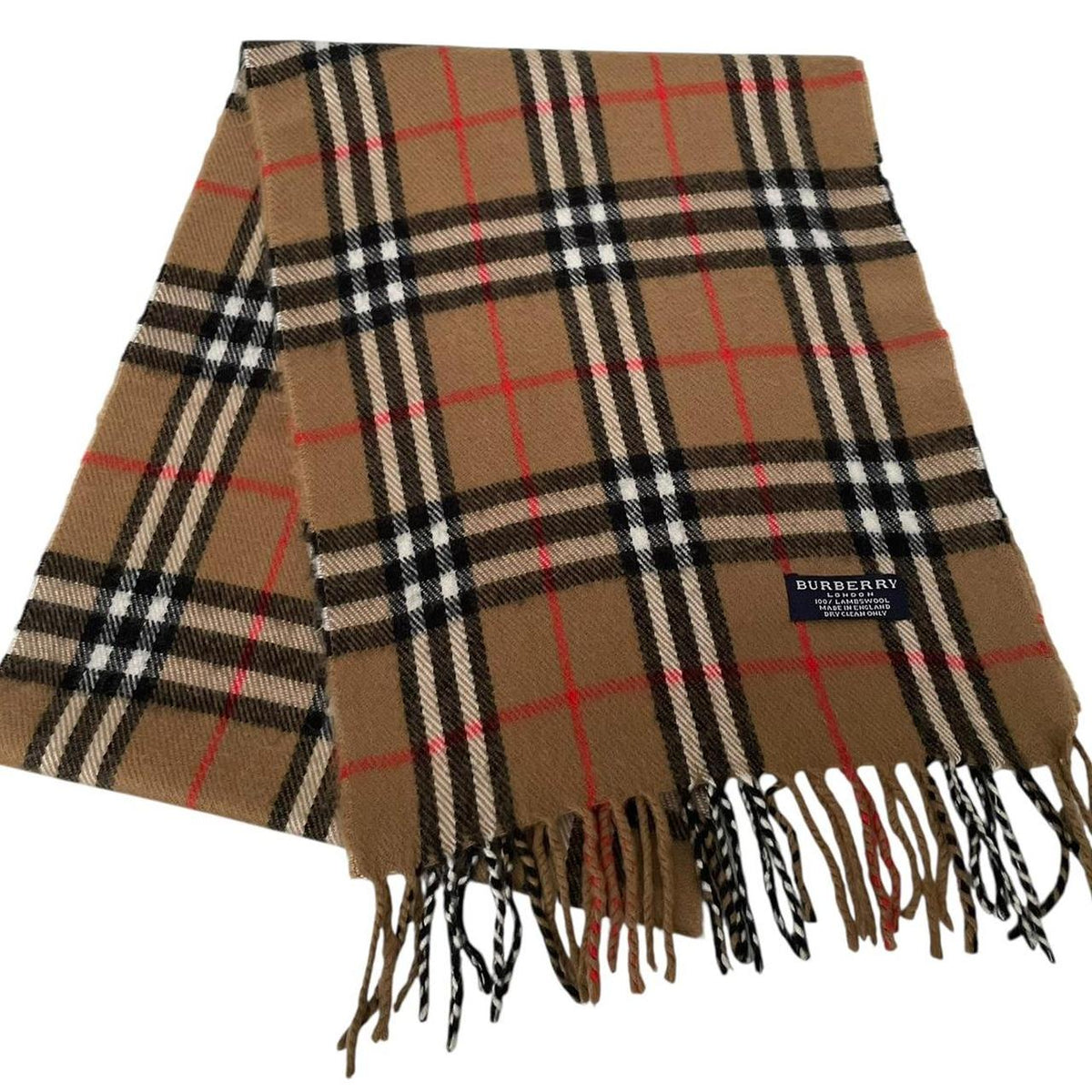 Vintage 90s Burberry Lambswool Scarf