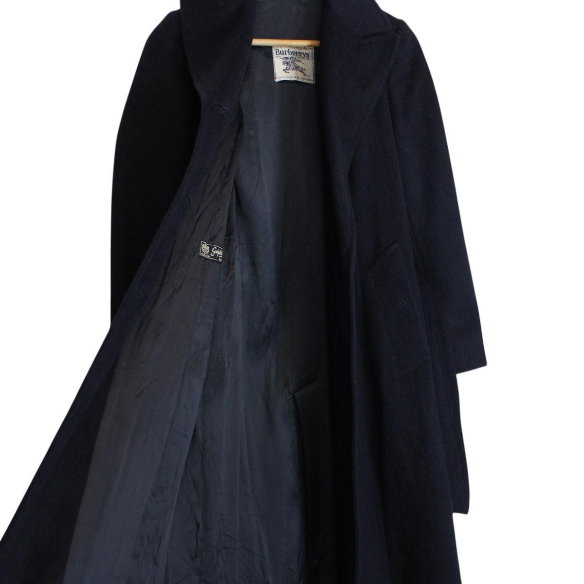Vintage 90s Burberry Virgin Wool Coat Small