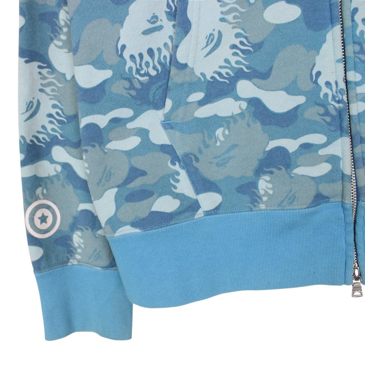 Bape Fire Camo WGM Shark Hoodie S/M