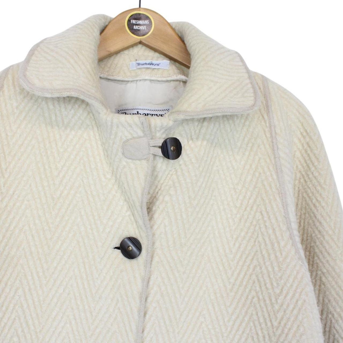 Vintage 80s Burberry Wool Coat Small