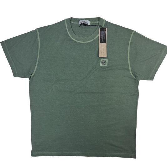 Stone Island Fissato Effect Compass Logo T-Shirt XXL