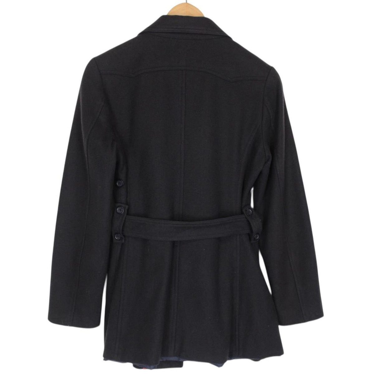 Vintage Thomas Burberry Wool Belted Coat Small