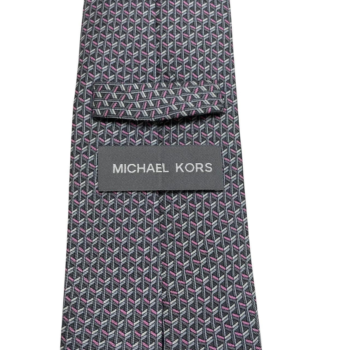 Michael Kors Geometric Pattern Silk Tie