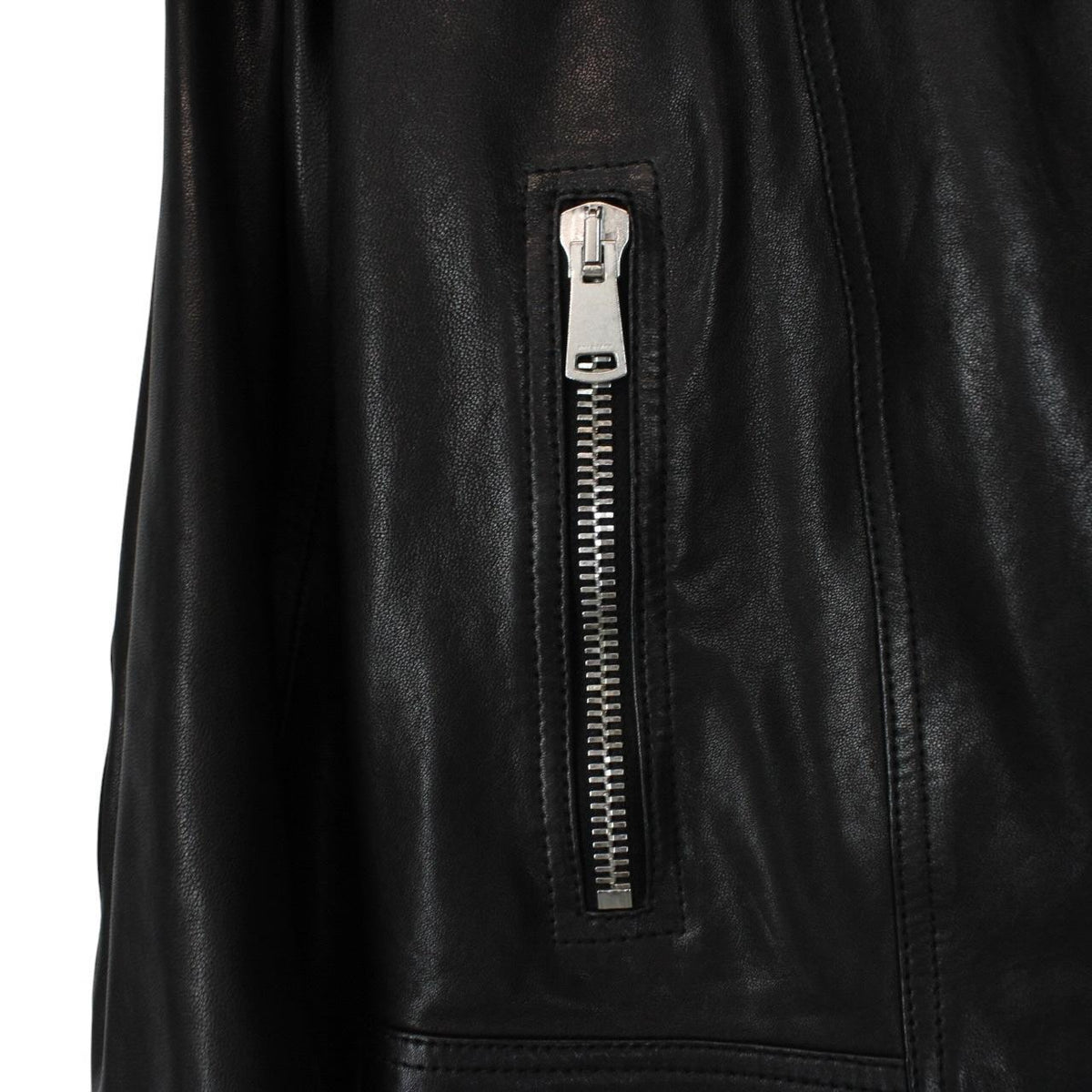 Belstaff Leather Coyote Fur Collar Biker Jacket Medium