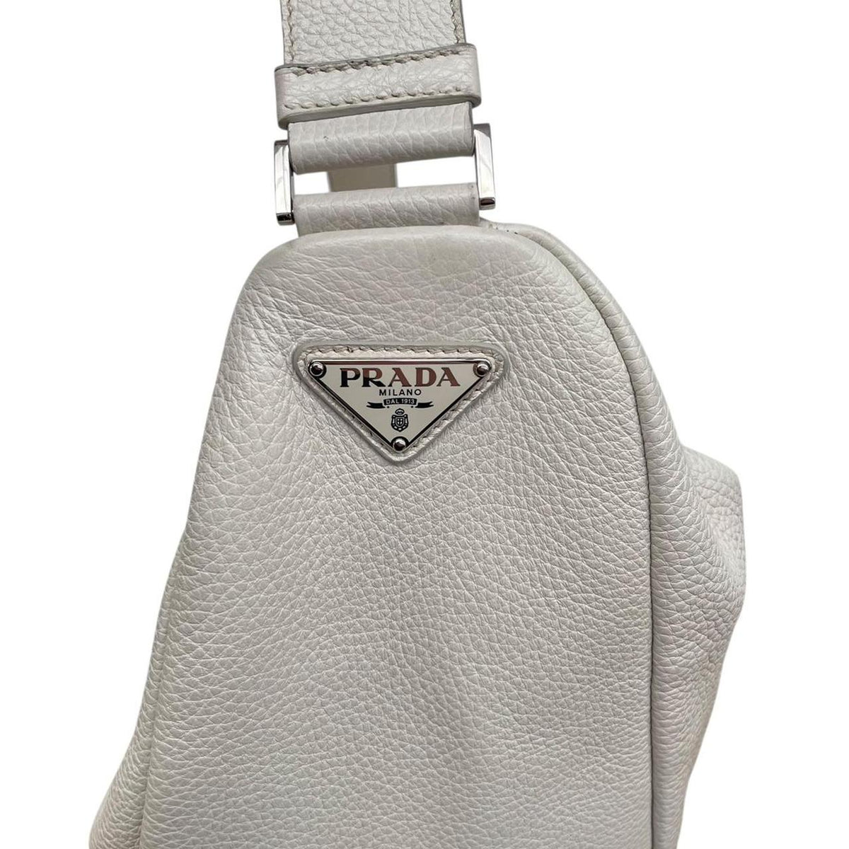 Prada Saffiano Leather Large Triangle Shoulder Bag