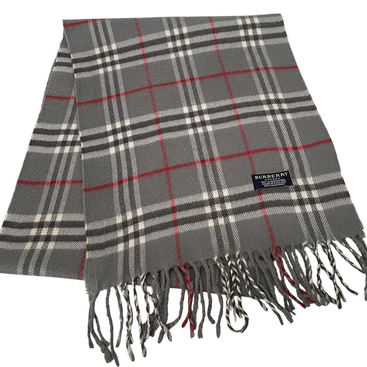 Vintage 90s Burberry Lambswool Scarf