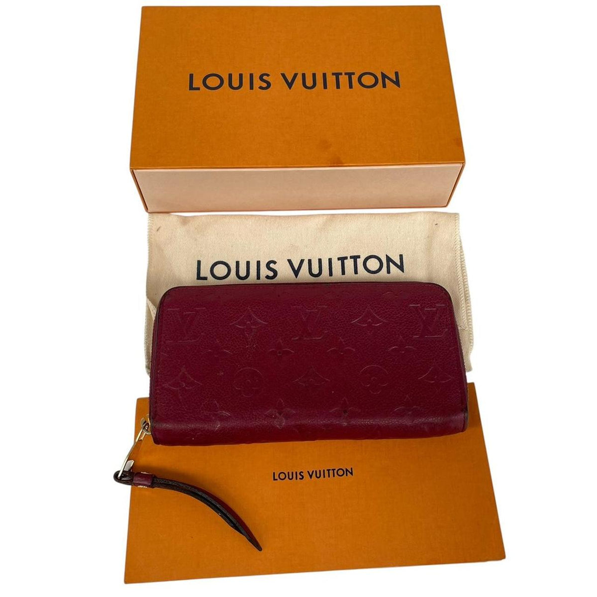 Louis Vuitton Empreinte Leather Monogram Zippy Wallet