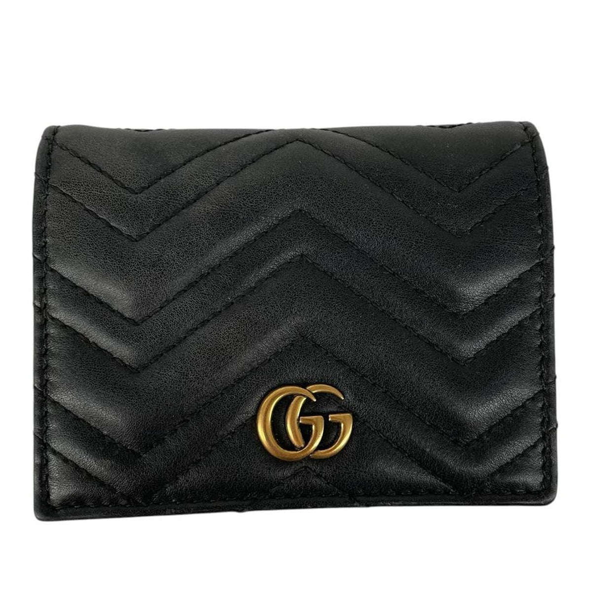 Gucci Calfskin Matelasse GG Marmont Wallet