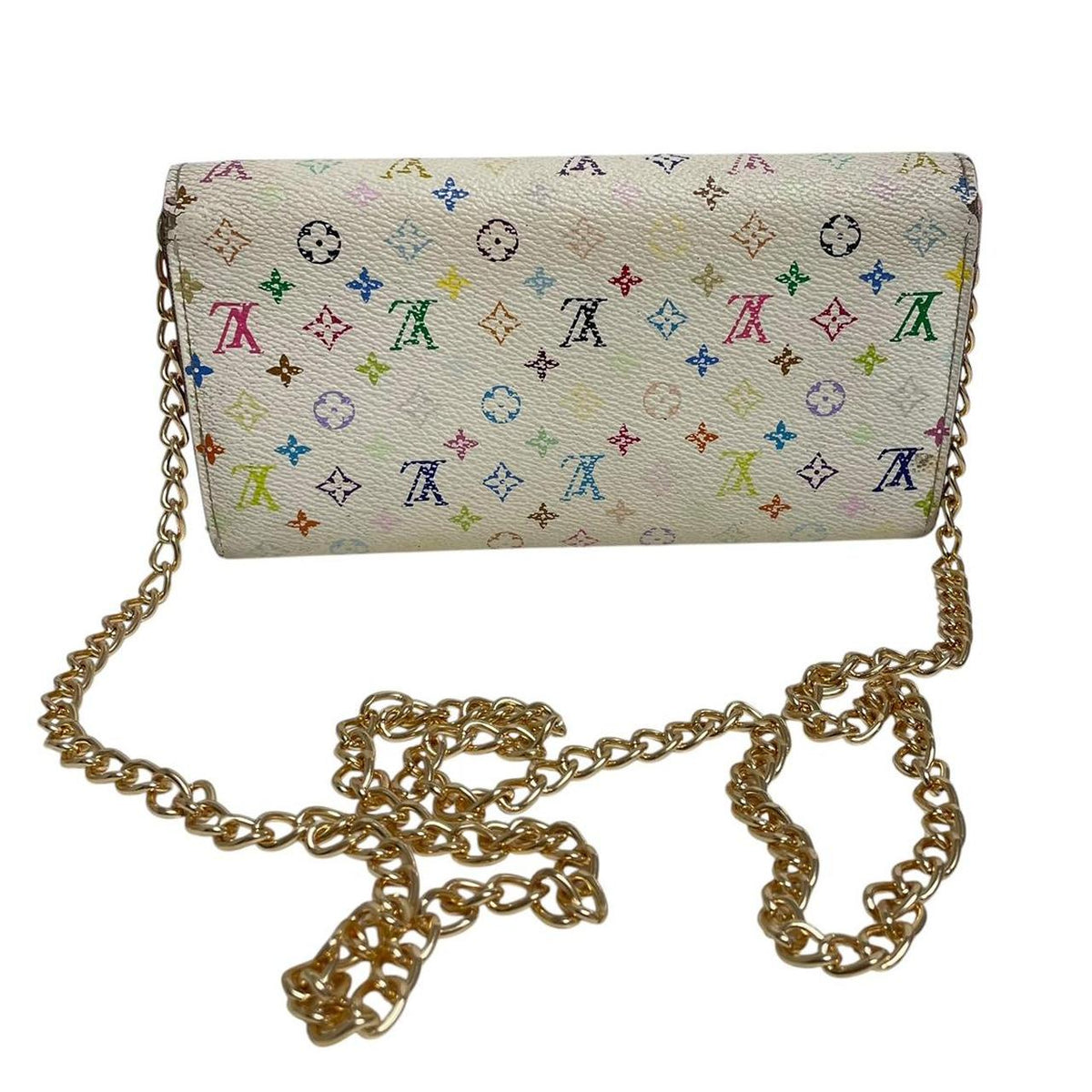 Pre-Loved Louis Vuitton x Takashi Murakami Sarah Crossbody Wallet