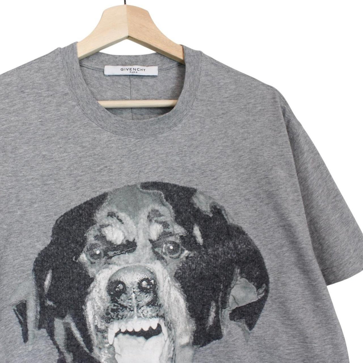 Givenchy Paris Felt Rottweiler Print T-Shirt Large