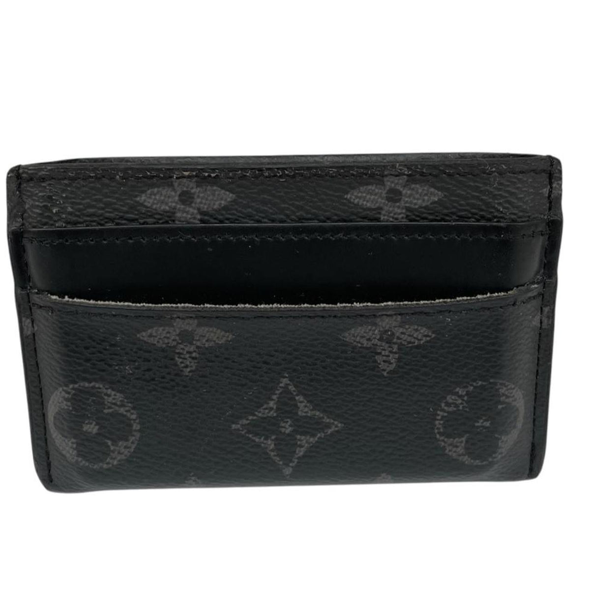 Pre-Loved Louis Vuitton Eclipse Monogram Double Card Holder