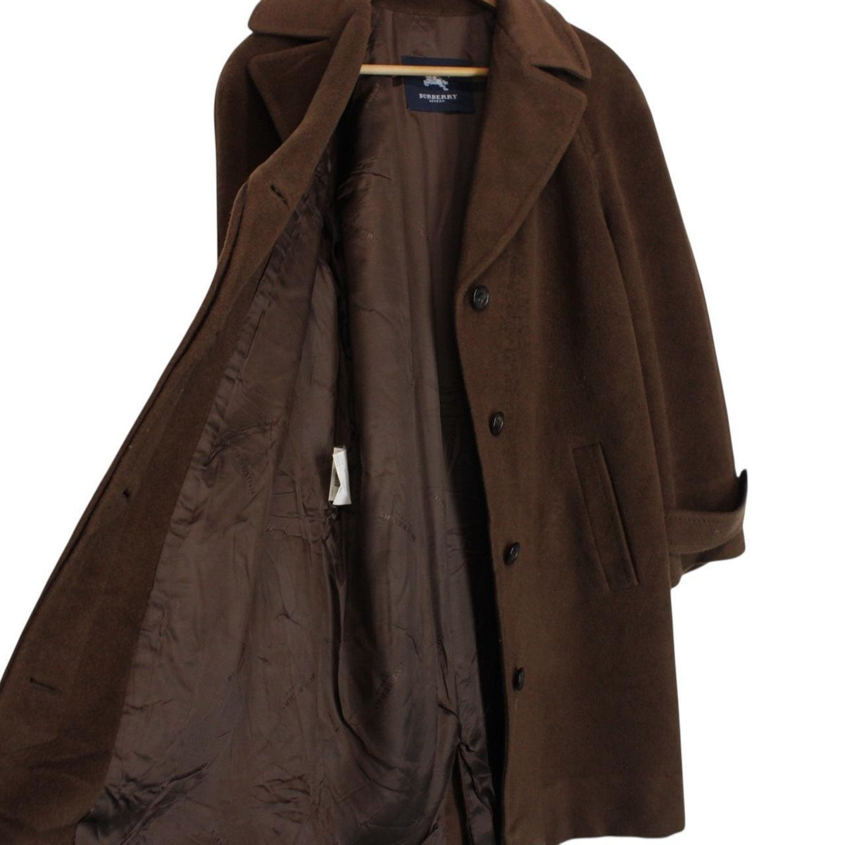 Vintage Burberry London Virgin Wool Coat Medium