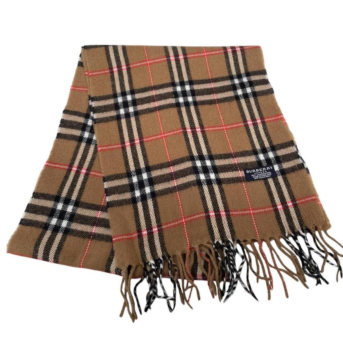 Vintage 90s Burberry Lambswool Scarf