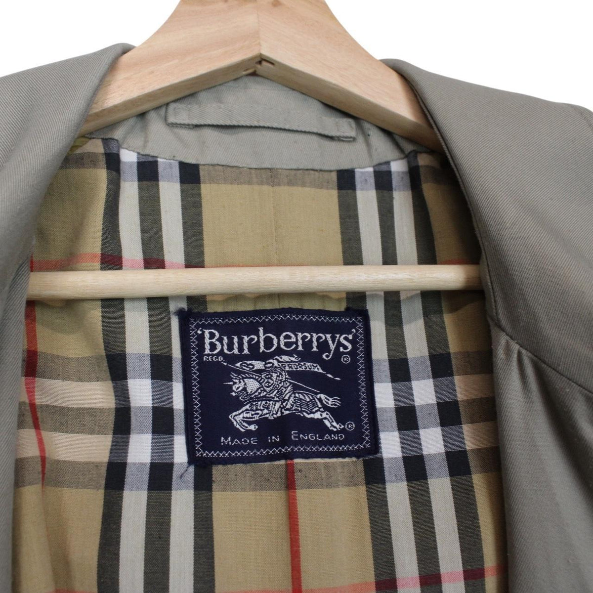 Vintage 90s Burberry Trench Coat Large
