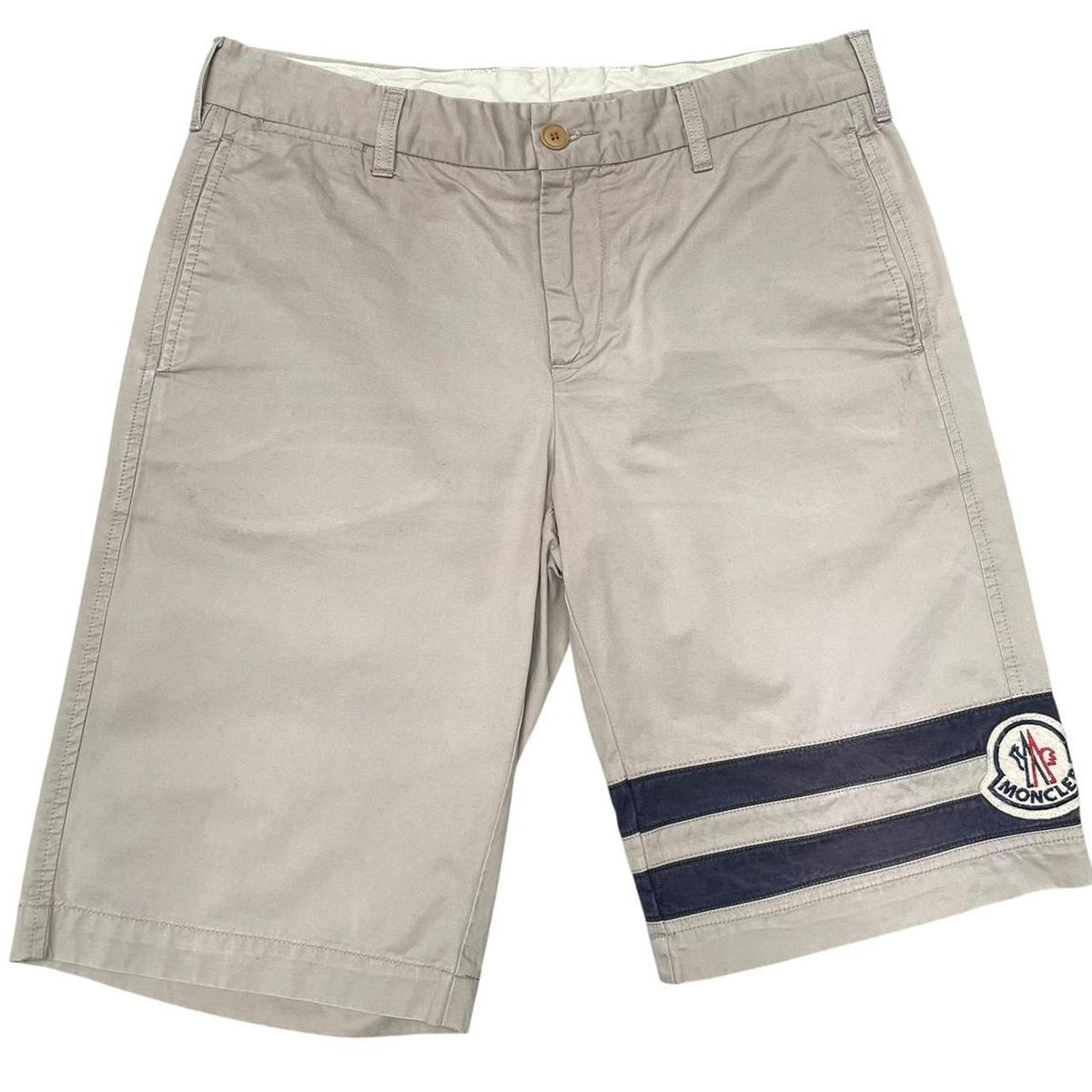 Moncler Embroidered Logo Chino Shorts Large