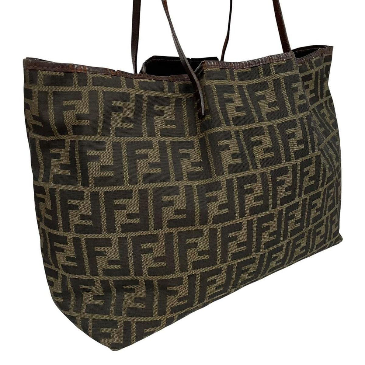 Pre-Loved Fendi Monogram Canvas Tote Bag with Purse