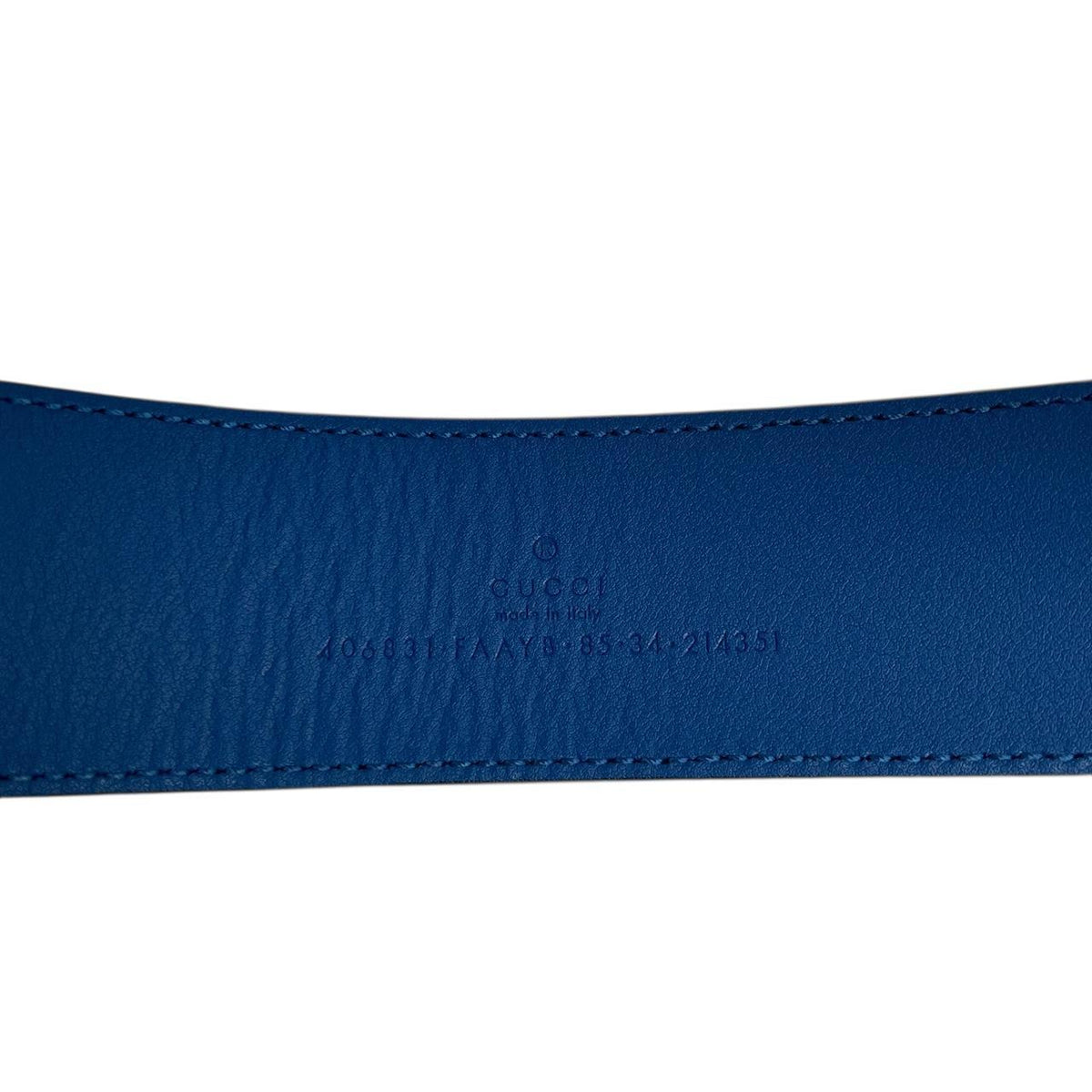 Gucci Marmont Supreme Rhombus Leather Belt with GG Buckle
