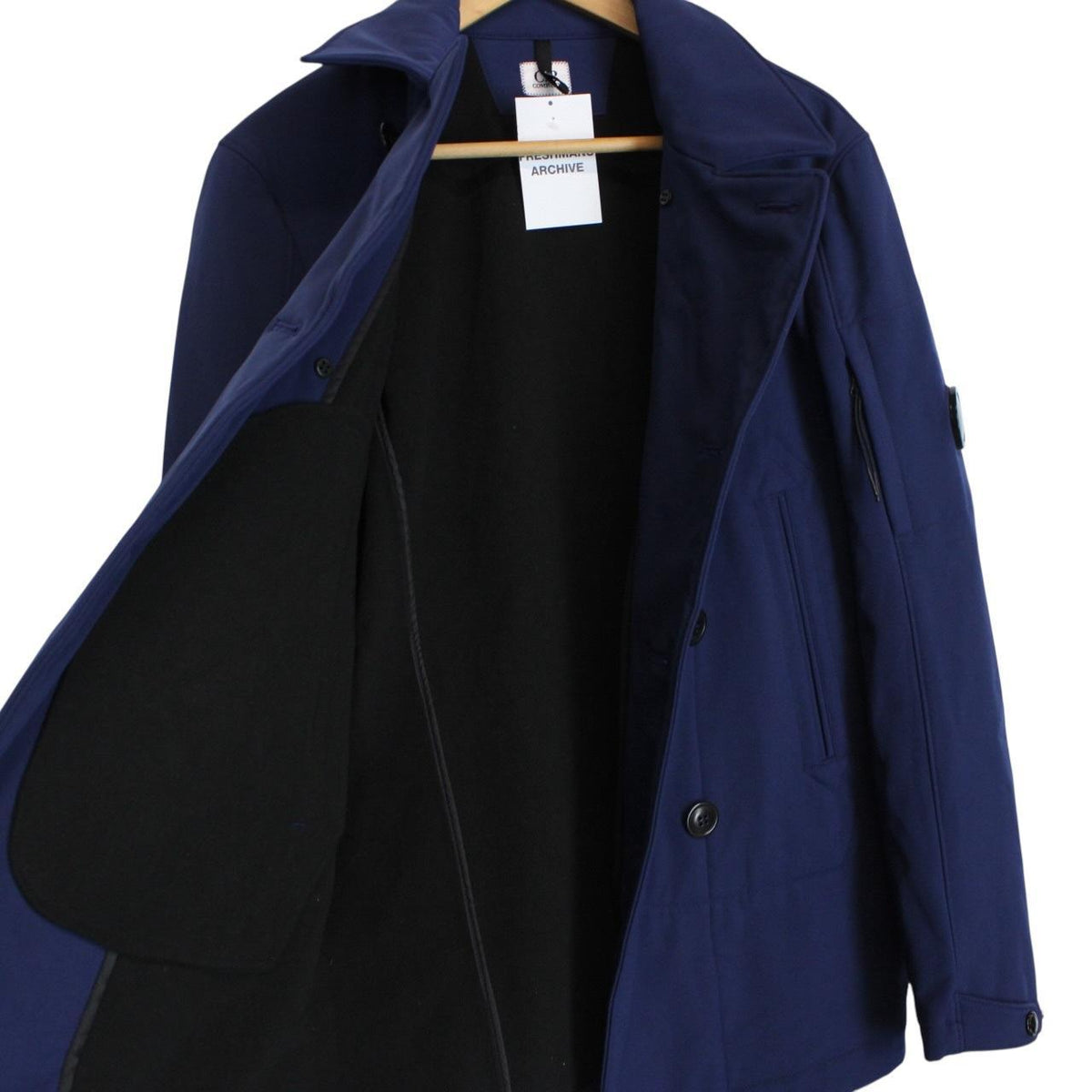 CP Company Lens Soft Shell Peacoat Small