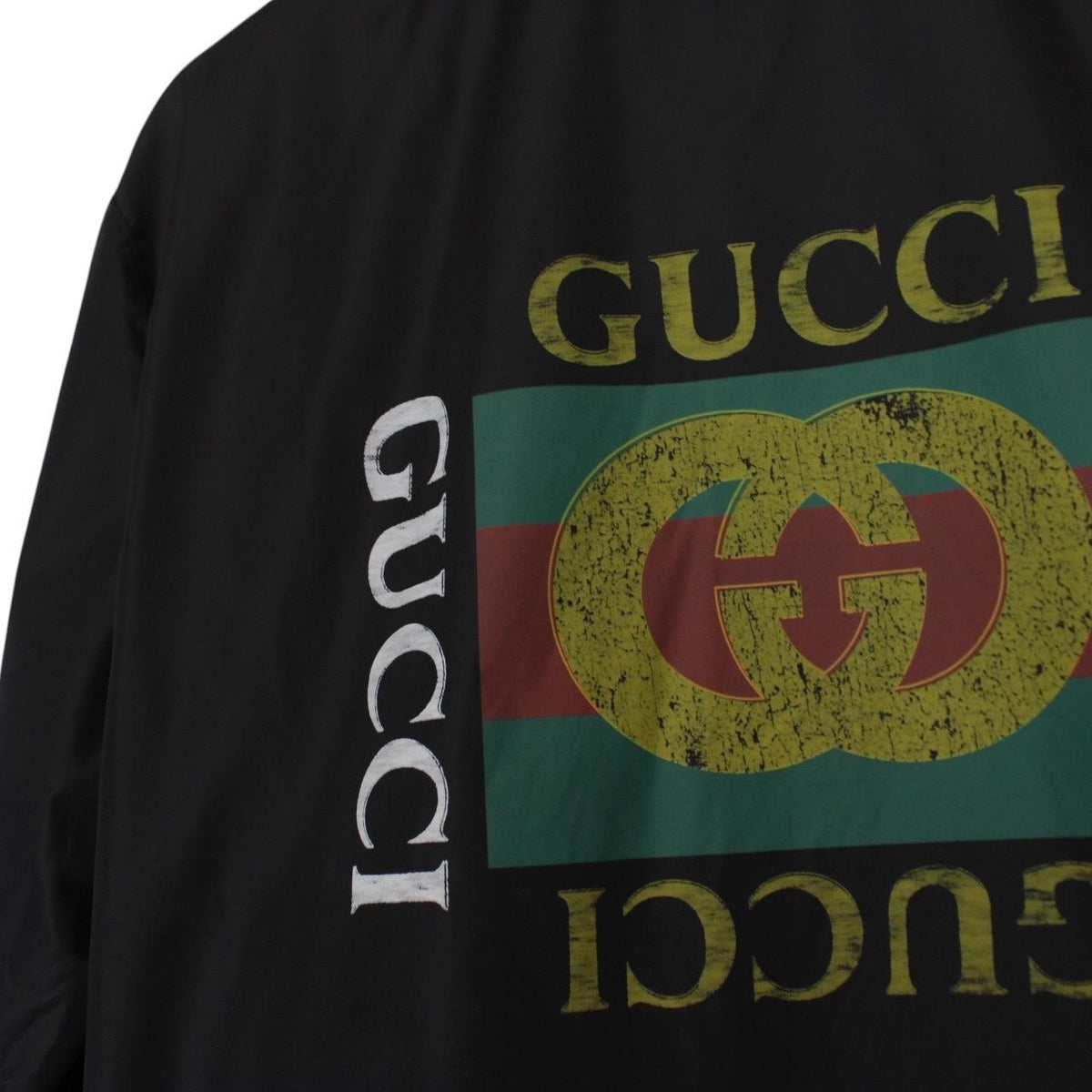 Gucci Logo Print Windbreaker Jacket Medium