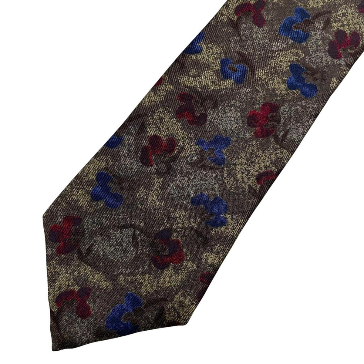 Vintage Fendi Abstract Print Silk Tie