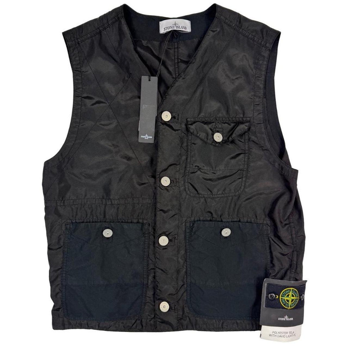 Stone Island Polyester Tela David Light-TC Vest Jacket