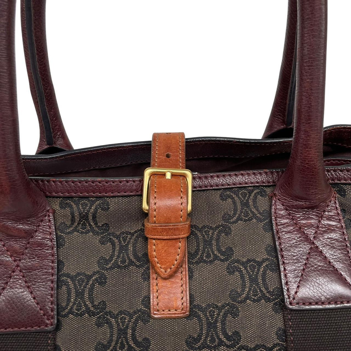 Pre-Loved Celine Macadam Triomphe Canvas Tote Bag