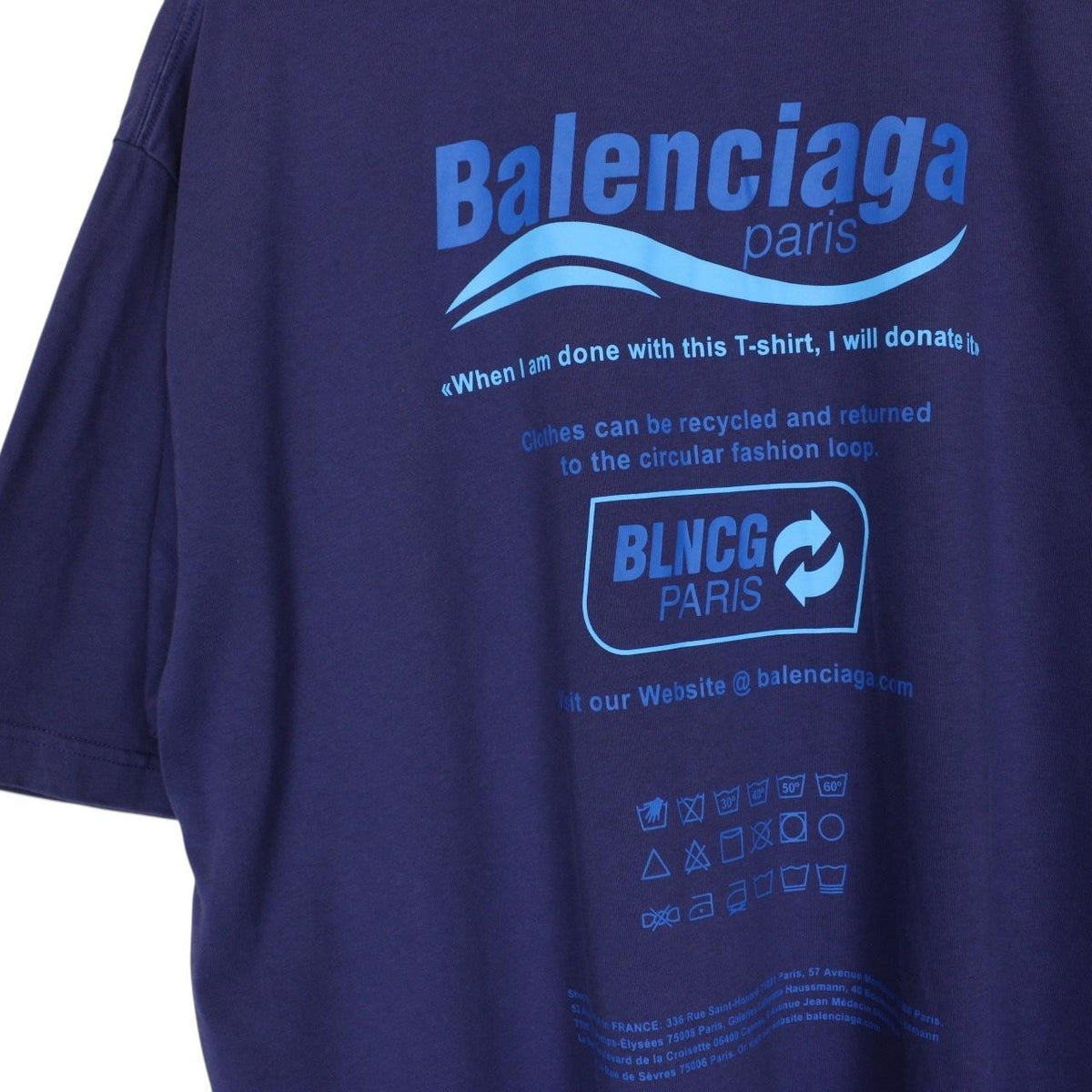 Balenciaga Recycle Logo T-Shirt Medium