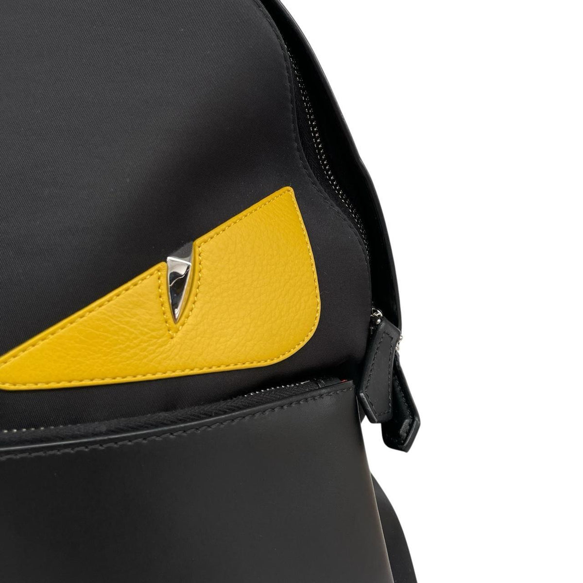 Pre-Loved Fendi Monster Bug Eyes Nylon/Leather Backpack