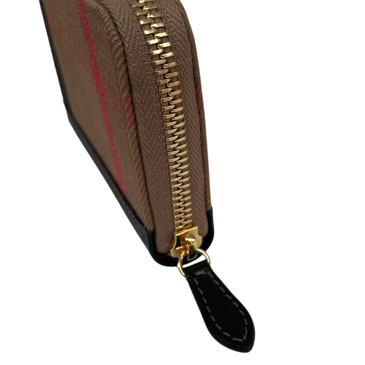 Burberry Leather Zip Around Purse