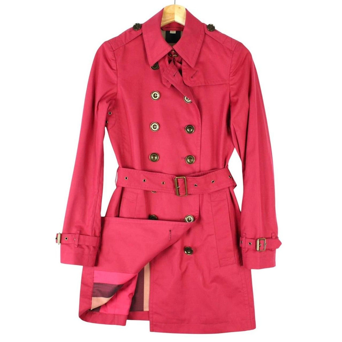 Burberry Brit Belted Trench Coat XS