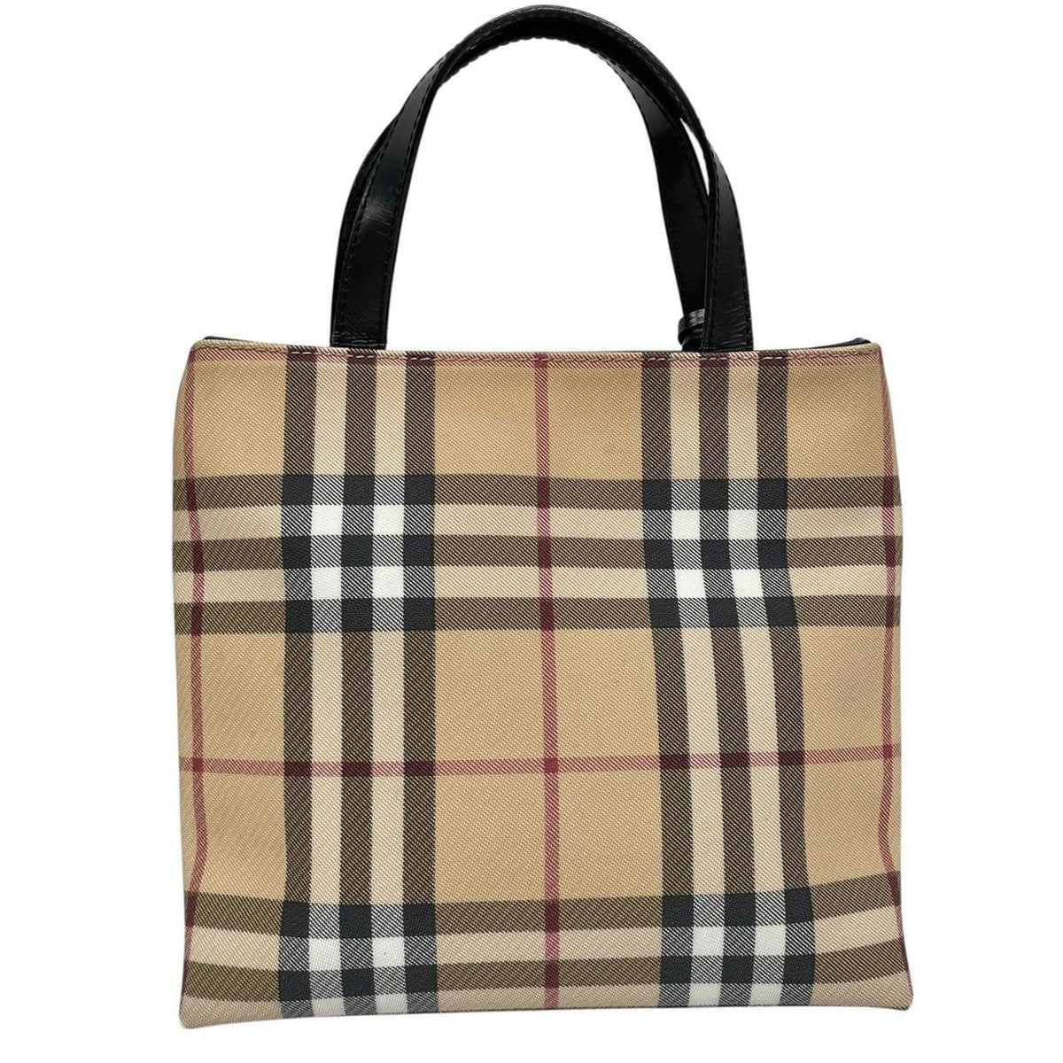 Pre-Loved Burberry Canvas/Leather Mini Tote Bag