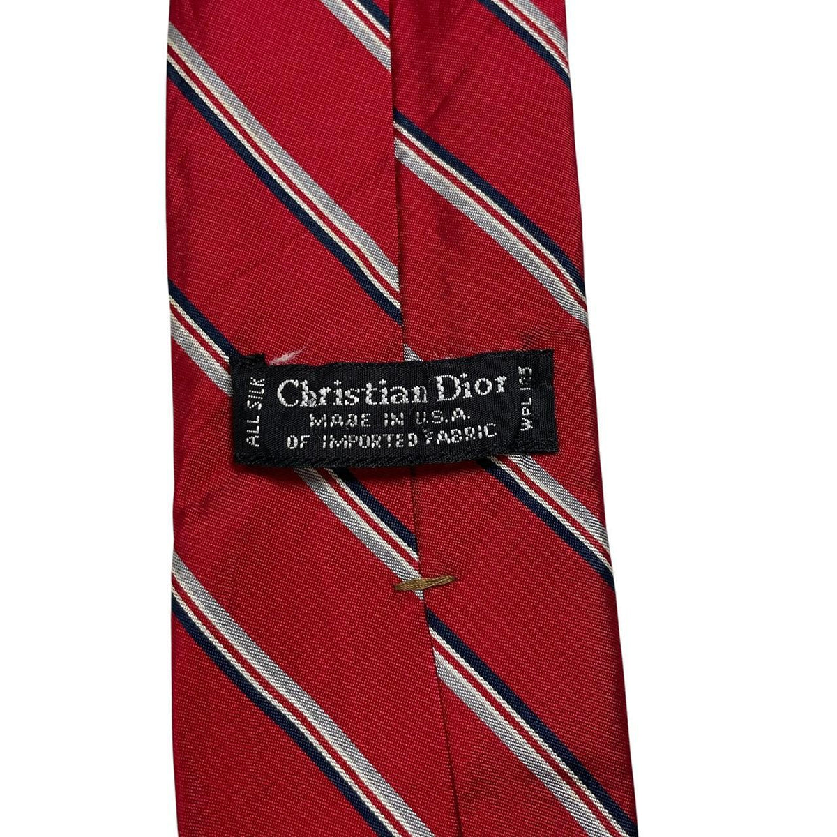 Vintage Christian Dior Striped Silk Tie