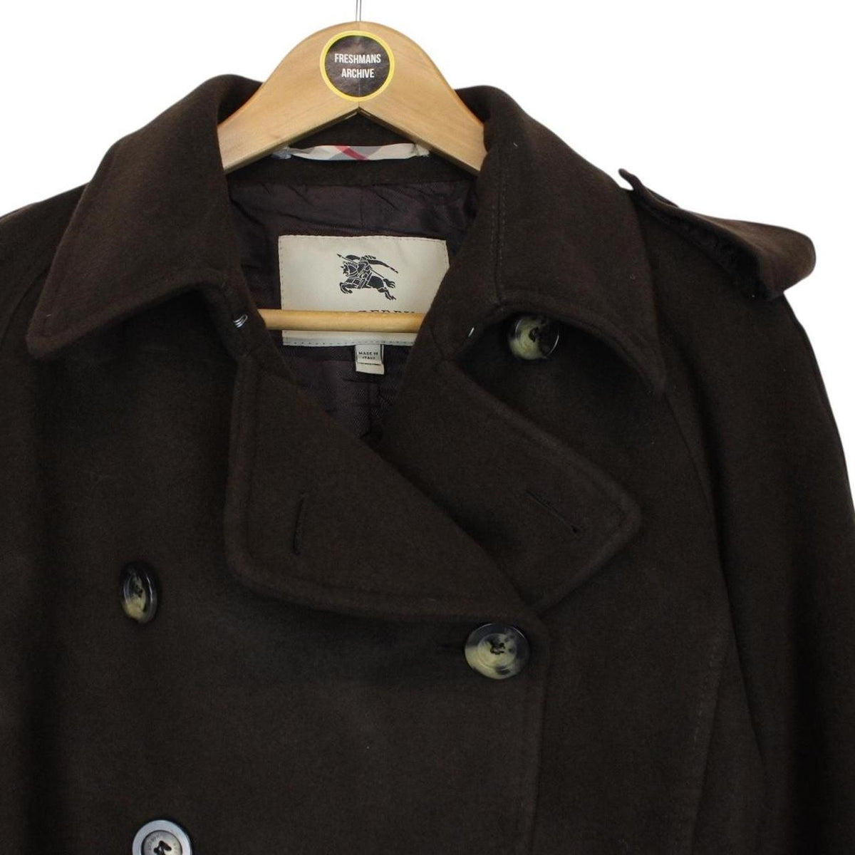 Burberry London Cashmere Wool Belted Trench Coat Small