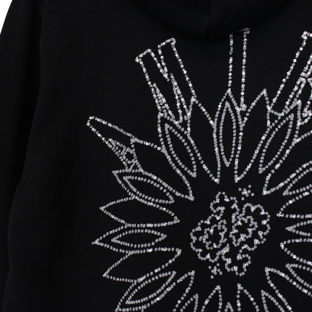 Amiri Crystal Stick Poke Rhinestone Embellished Hoodie Medium